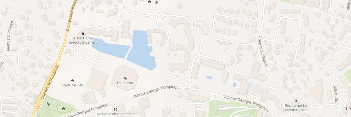 Plan du 604 Av Georges Pompidou au Cannet