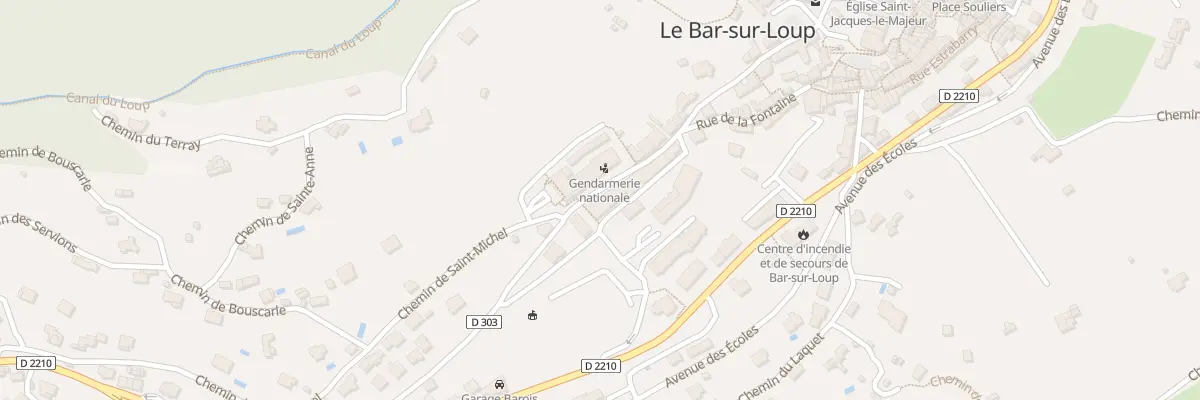 Plan du 89 All du Docteur Maffet au Bar-sur-Loup