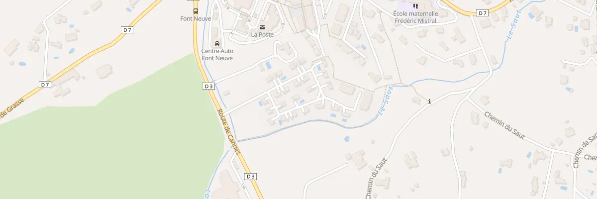 Plan du 5 Rte de Cannes à Opio