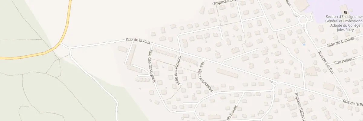 Plan du 39 Rue de la Paix à Delle