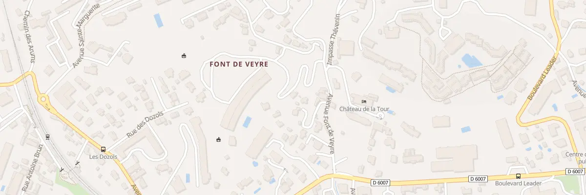 Plan du 7T Av Font de Veyre à Cannes
