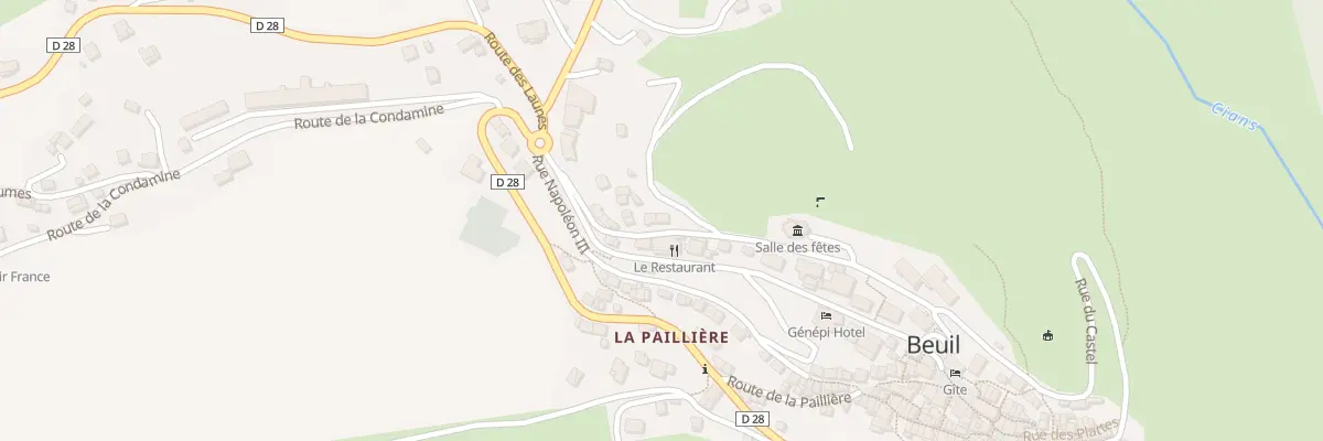 Plan du 11 Av du Comté de Beuil à Beuil