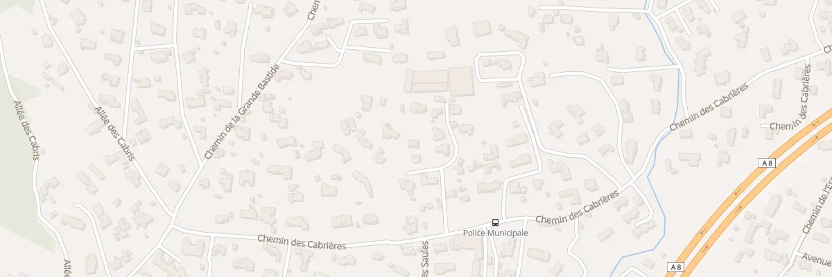 Plan du 860 Che des Cabrières à Mougins