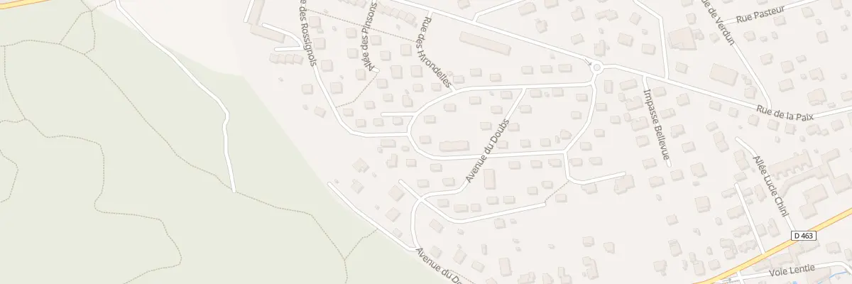 Plan du 9 Bd sur la Vigne à Delle