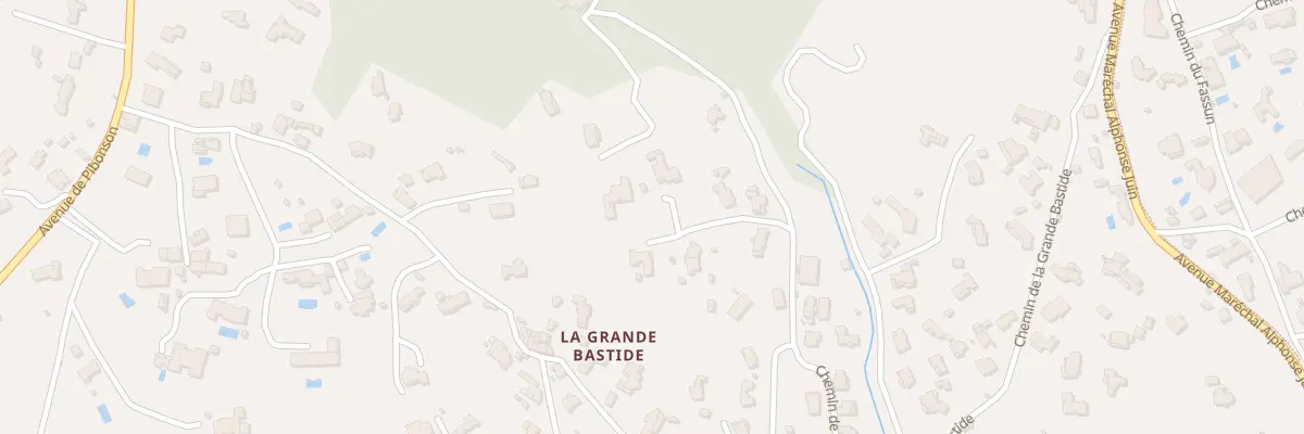 Plan du 2810 Che de la Gipiere à Mougins