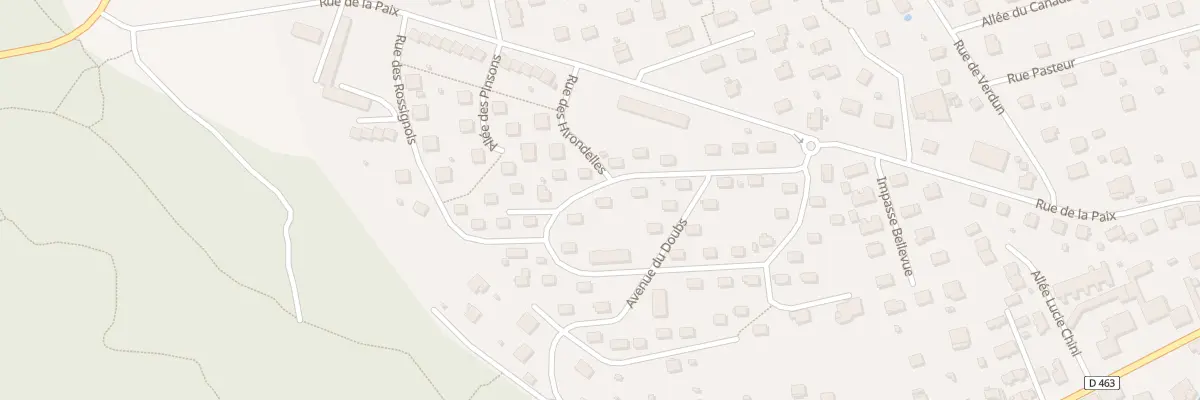 Plan du 5 Bd sur la Vigne à Delle