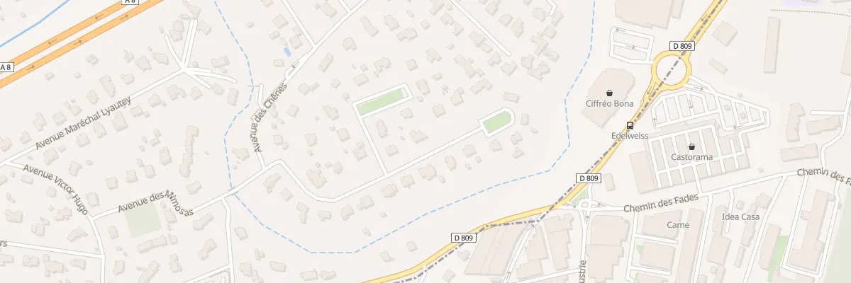 Plan du 251 Av des Fleurs à Mougins