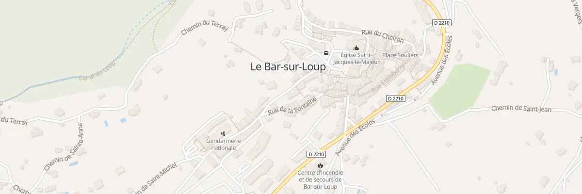 Plan du 4 Rue de la Fontaine au Bar-sur-Loup