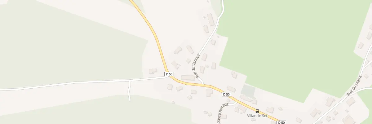 Plan du 1 Rue du Vannet à Villars-le-Sec