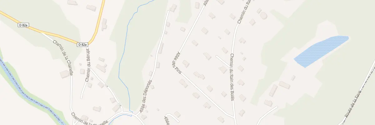 Plan du 172 All des Pins à Nayemont-les-Fosses