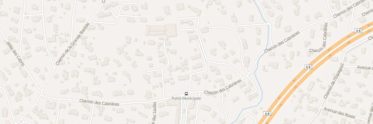 Plan du 744 Che des Cabrières à Mougins