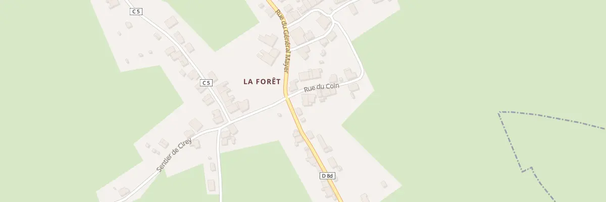 Plan du 2 Rue du Coin à Bertrambois