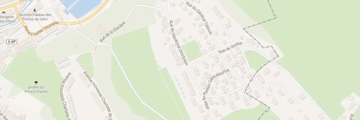 Plan du 22 Rue du Marechal Desrivaux à Senones