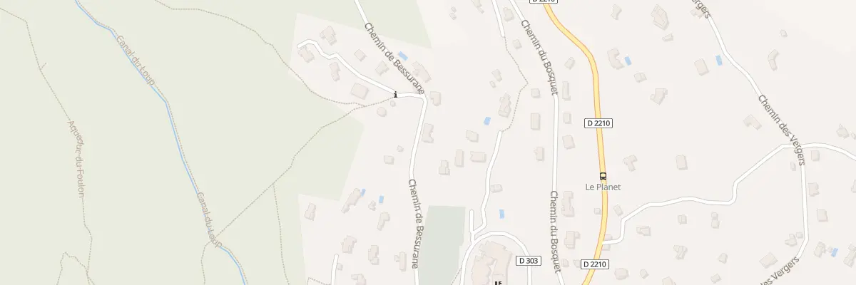 Plan du 252 Che de Bessurane au Bar-sur-Loup