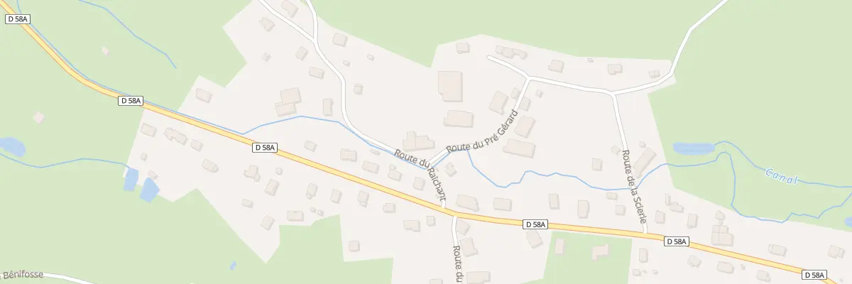 Plan du 55 Rte du Raichant à Mandray