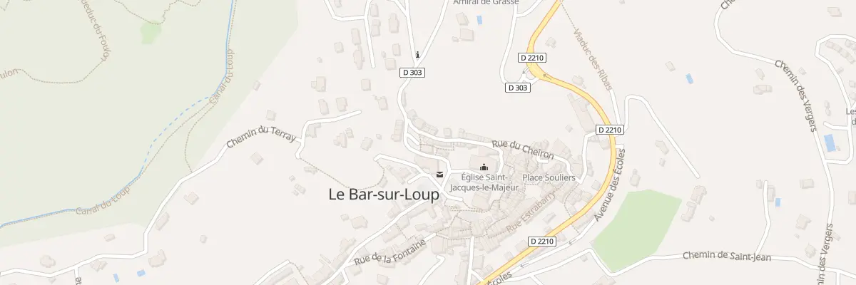 Plan du 6 Rue du Ribas au Bar-sur-Loup