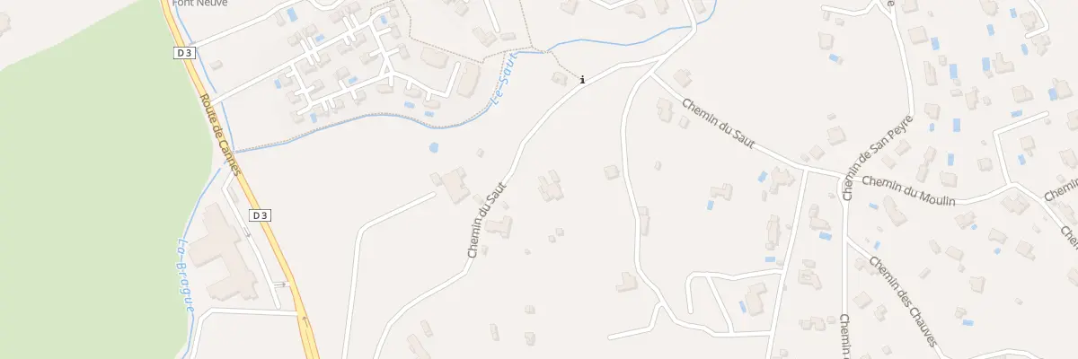 Plan du 6 Che du Saut à Opio