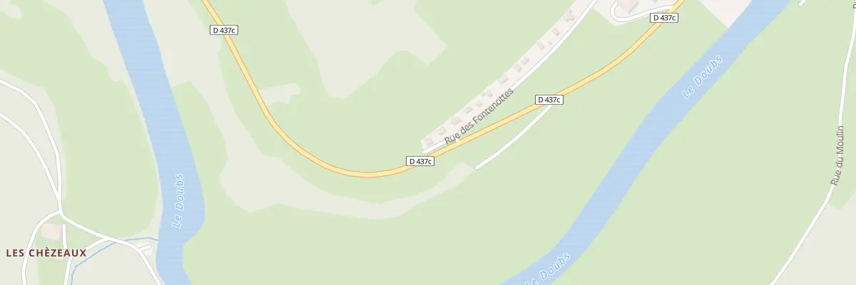 Plan du 1 Rue des Fontenottes à Glère