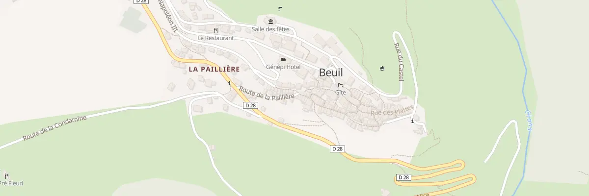 Plan du 46 Rue Napoléon III à Beuil