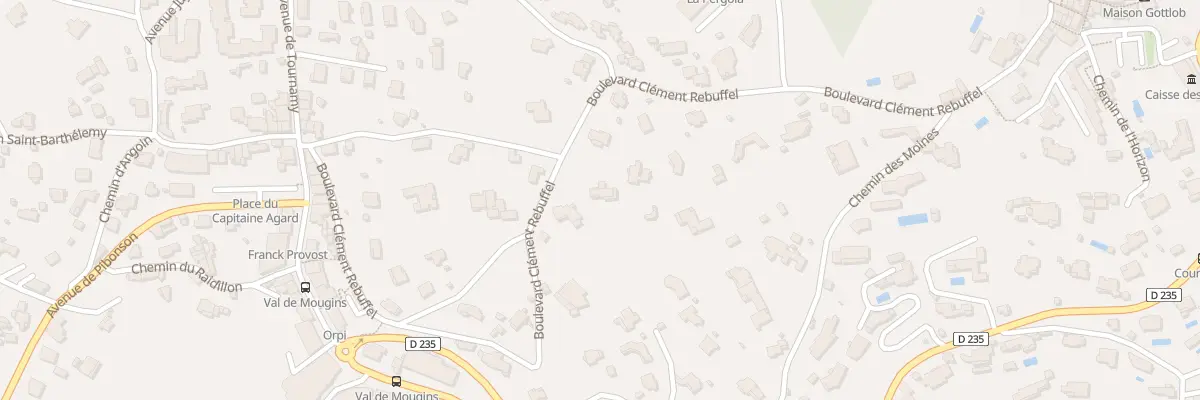 Plan du 357 Bd Clément Rebuffel à Mougins