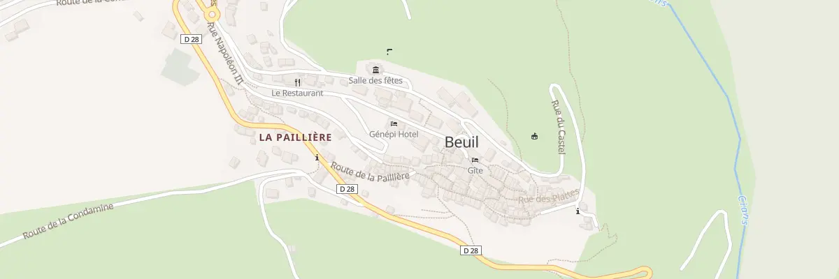 Plan du 26 Bd du Col Marcel Pourchier à Beuil
