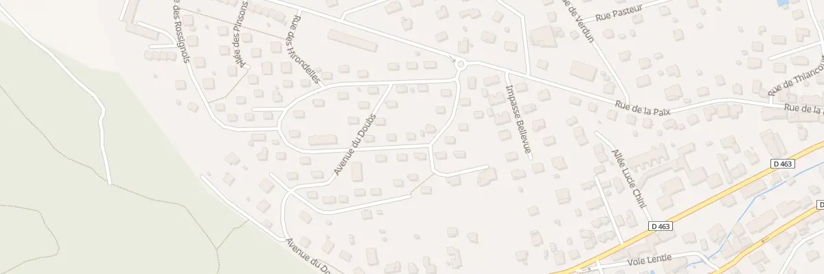 Plan du 17 Bd sur la Vigne à Delle