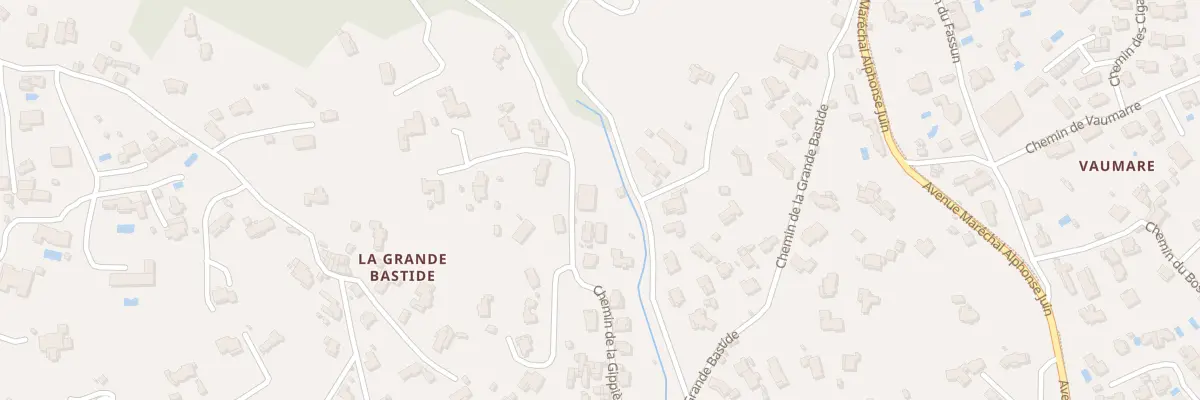 Plan du 226 Che de la Gipiere à Mougins
