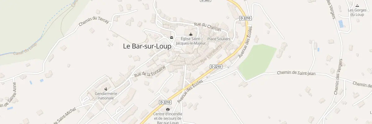 Plan du 2 Rue du Collet au Bar-sur-Loup