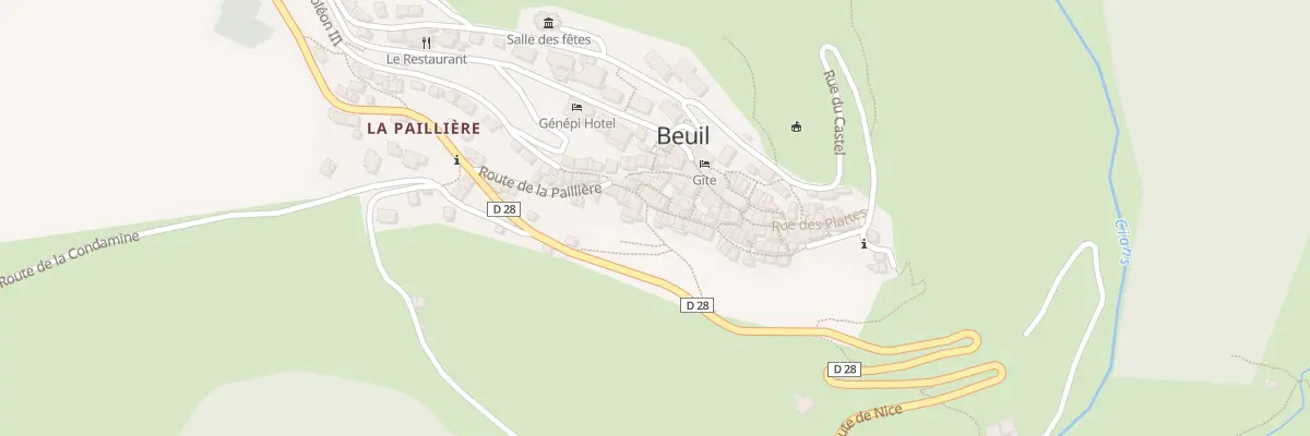 Plan du 64 Rue Napoléon III à Beuil
