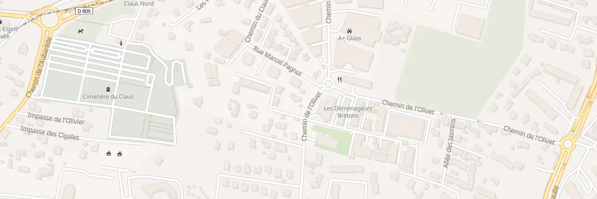 Plan du 80T Che de l’Olivet au Cannet