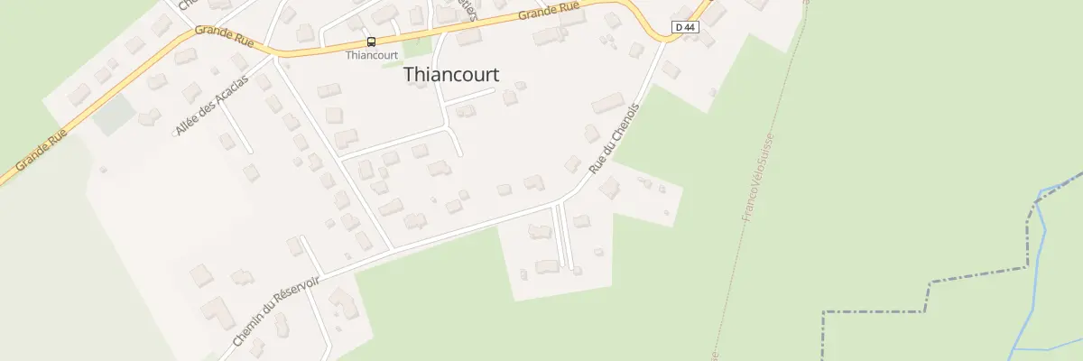 Plan du 184 Rue du Chênois à Thiancourt