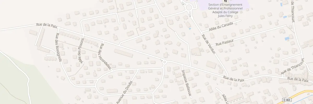 Plan du 40 Rue de la Paix à Delle