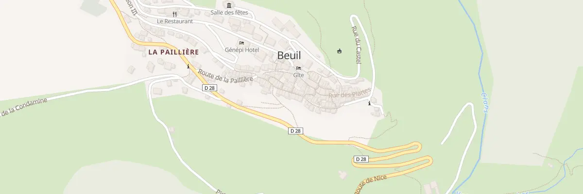 Plan du 5001 Rue Napoléon III à Beuil