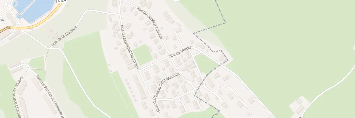 Plan du 13 All du Plateau Saint-maurice à Senones