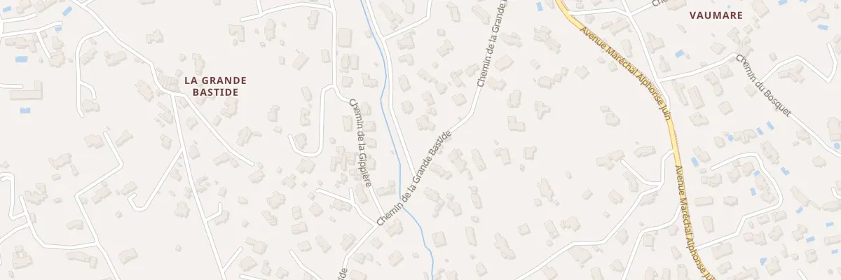 Plan du 322 Che de la Grande Bastide à Mougins