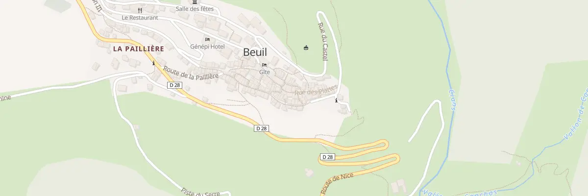 Plan du 32 Rue des Plattes à Beuil