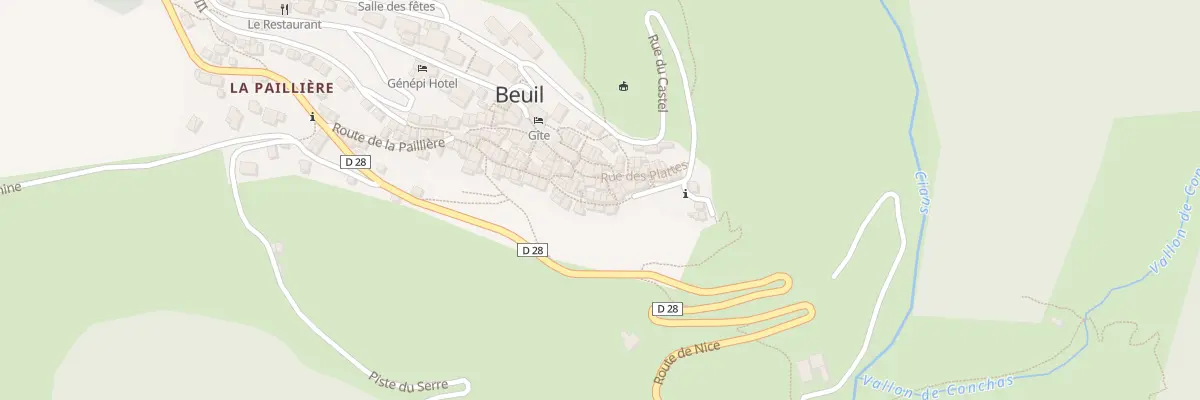 Plan du 8 Esc de Champier à Beuil