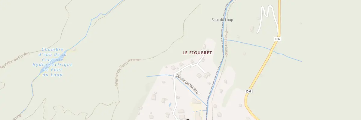 Plan du 380 Che du Figueret à Gourdon