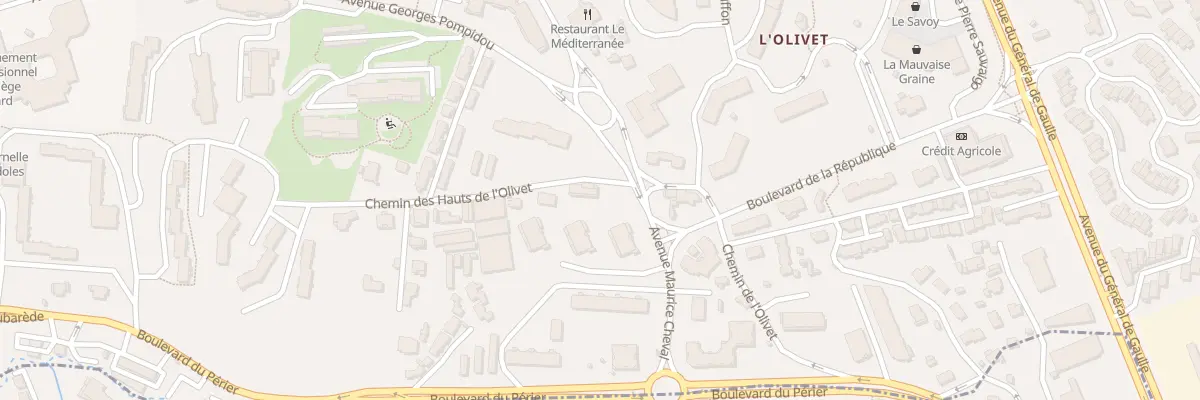 Plan du 118B Che de l’Olivet au Cannet