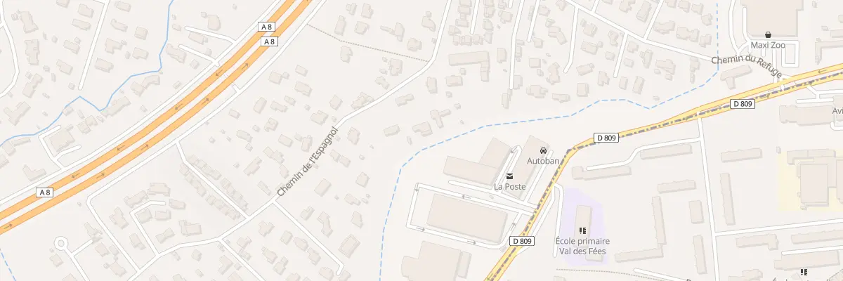 Plan du 861B Che de l’Espagnol à Mougins