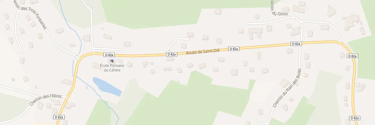 Plan du 1234 Rte de Saint-dié à Nayemont-les-Fosses