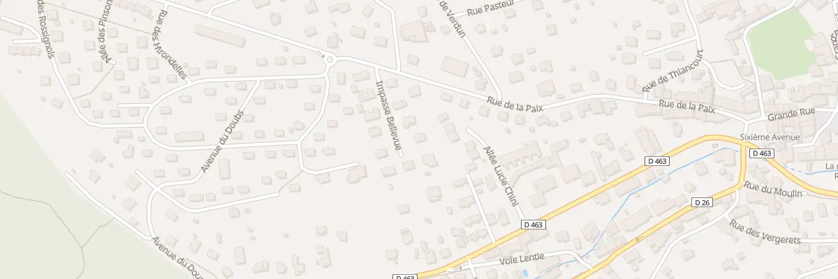 Plan du 7 Imp Bellevue à Delle