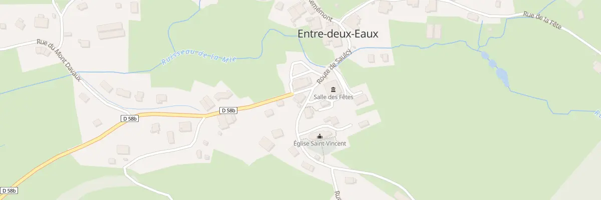 Plan du 2 Rue de l’Eglise à Entre-deux-Eaux