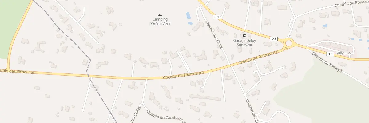Plan du 8 Che de Tourreviste à Opio