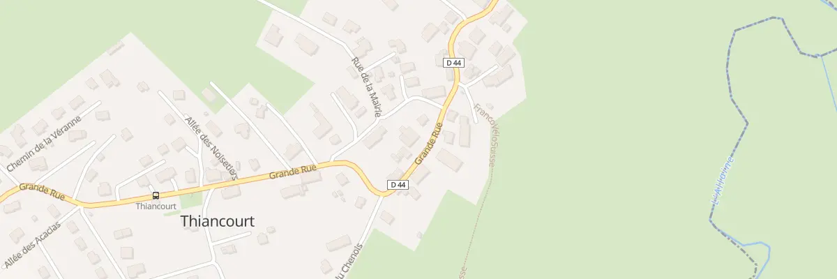 Plan du 236 Grande Rue à Thiancourt