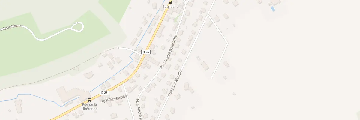 Plan du 26 Rue Jean Moulin à Delle