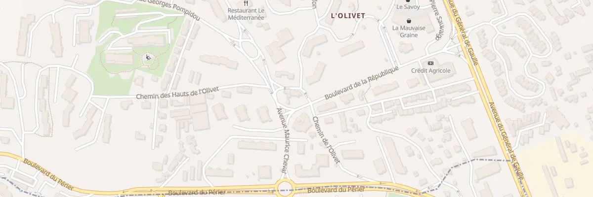 Plan du 124 Che de l’Olivet au Cannet