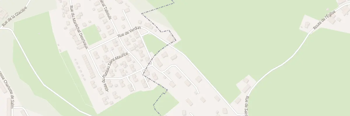 Plan du 4 Rue du Plateau St Maurice à Vieux-Moulin