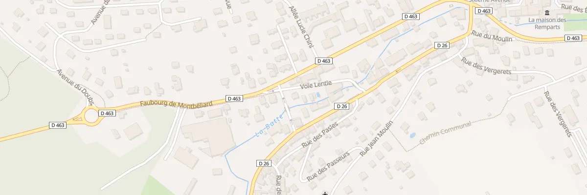 Plan du 1 Voie Lentie à Delle