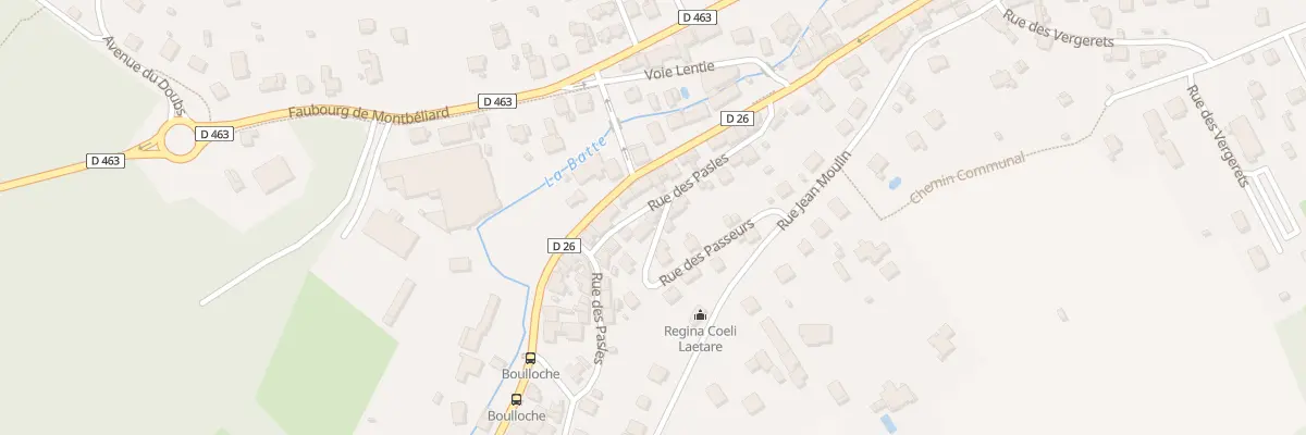 Plan du 2 Rue de la Chapelle à Delle